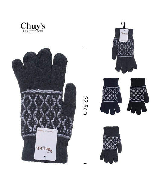 Guantes Tejidos con Diseño