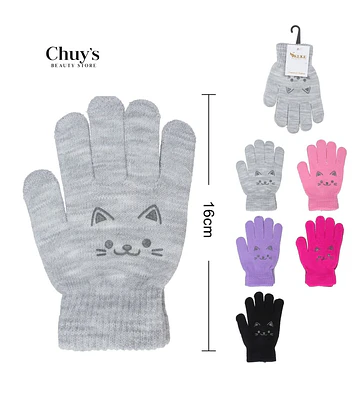 Guantes de Invierno con Diseño de Gato - Chuys Beautys | Chuy's Beautys Store