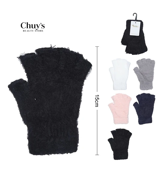 Guantes Sin Dedos de Peluche