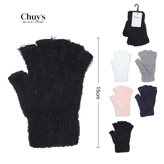 Guantes Sin Dedos de Peluche