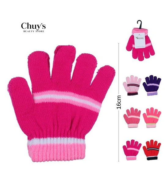 Guantes de Niña Rosa