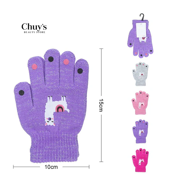 Guantes de Belleza con Diseño de Llama