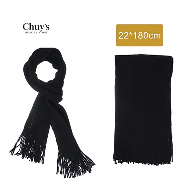 Bufanda Negra de Lana - Chuys Beautys | Chuy's Beautys Store