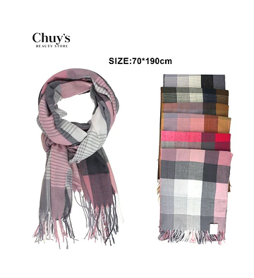 Bufanda De Lana A Cuadros - Chuys Beautys | Chuy's Beautys Store