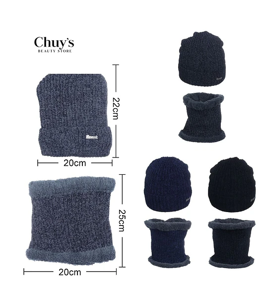 Set de Gorra y Cuello de Lana