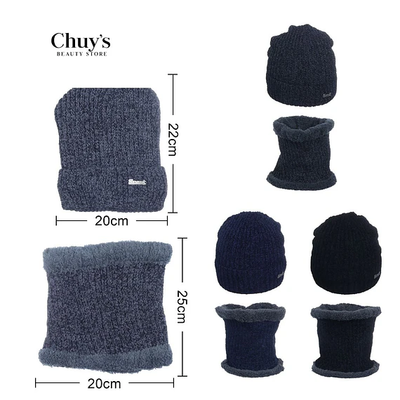 Set de Gorra y Cuello de Lana