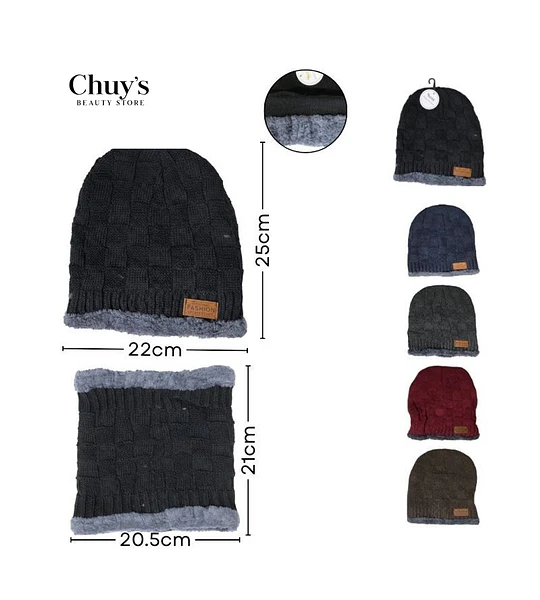 Gorro De Lana Con Forro Interior