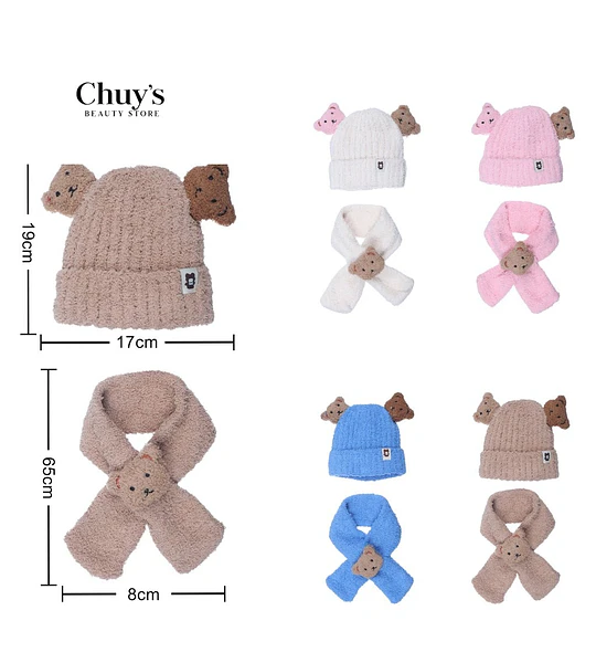 Gorro Y Bufanda De Peluche