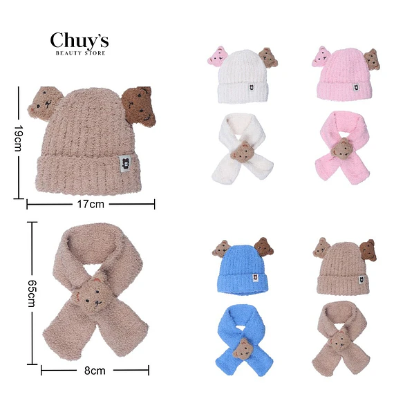 Gorro Y Bufanda De Peluche
