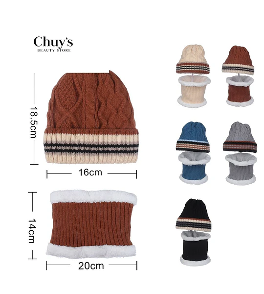 Gorro de Lana con Cuello
