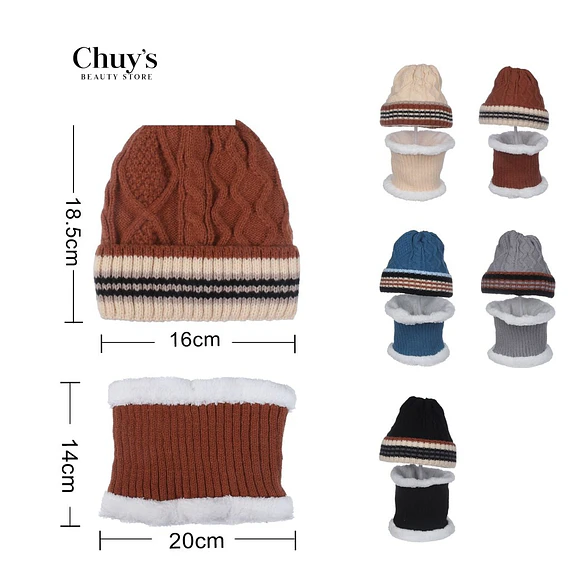 Gorro de Lana con Cuello