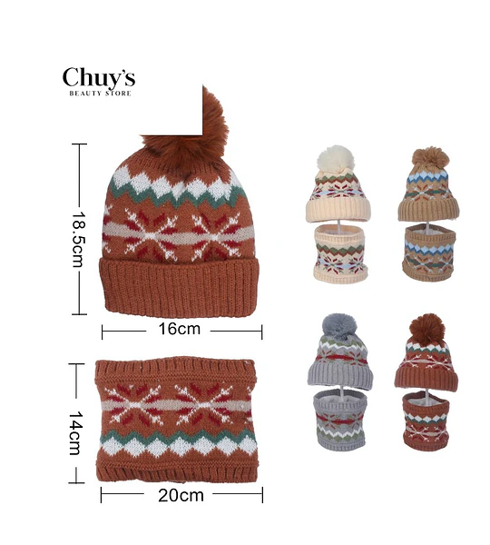 Gorro de Lana con Pompon