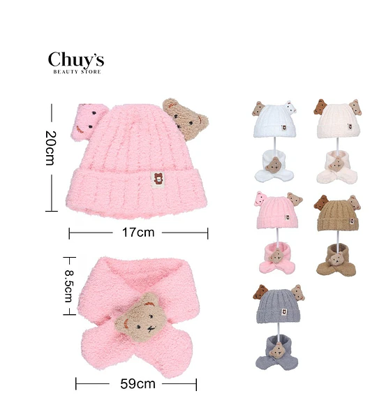 Gorro de Peluche con Orejitas