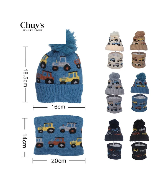 Gorro de Lana con Pompon