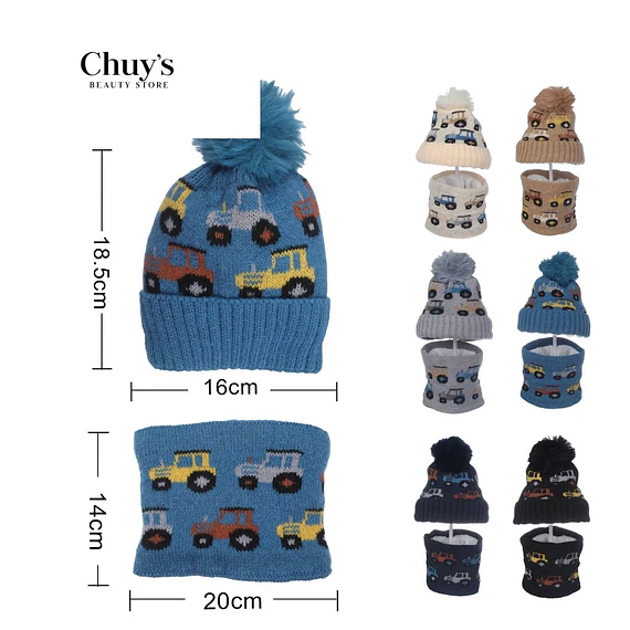 Gorro de Lana con Pompon