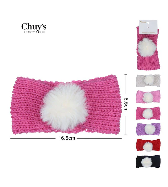 Diadema de Lana con Pompon
