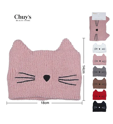 Gorro Tejido con Orejas de Gato - Chuys Beautys | Chuy's Beautys Store