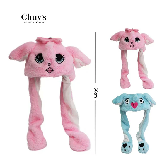 Gorro De Peluche Con Orejas