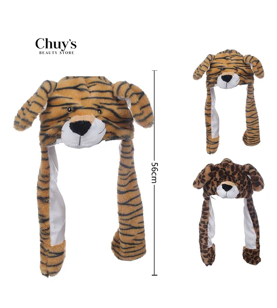 Gorro De Peluche Tigre