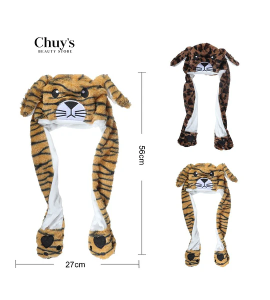 Gorro de Peluche de Tigre