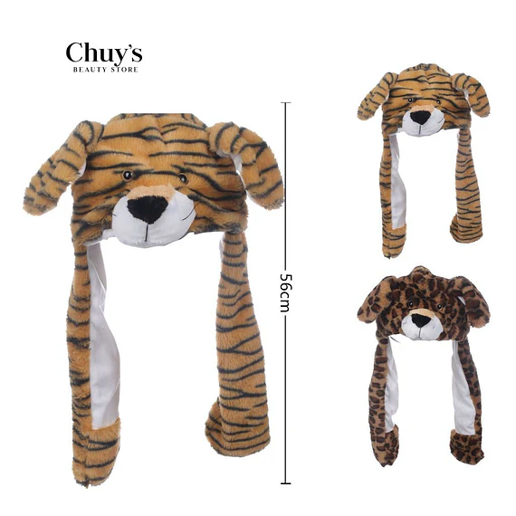 Gorro De Peluche Tigre