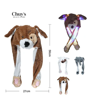 Gorro de Peluche con Luz de Perro - Chuys Beautys | Chuy's Beautys Store