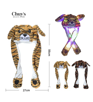 Gorro De Peluche Con Luz Tigre - Chuys Beautys | Chuy's Beautys Store