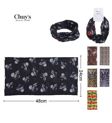 Bufanda Multifuncional Estampada - Chuys Beautys | Chuy's Beautys Store