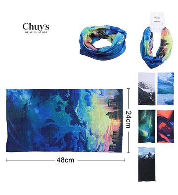 Bufanda Multifuncional Estampada - Chuys Beautys | Chuy's Beautys Store