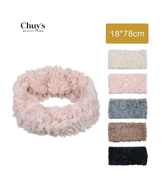 Bufanda De Peluche Rosa