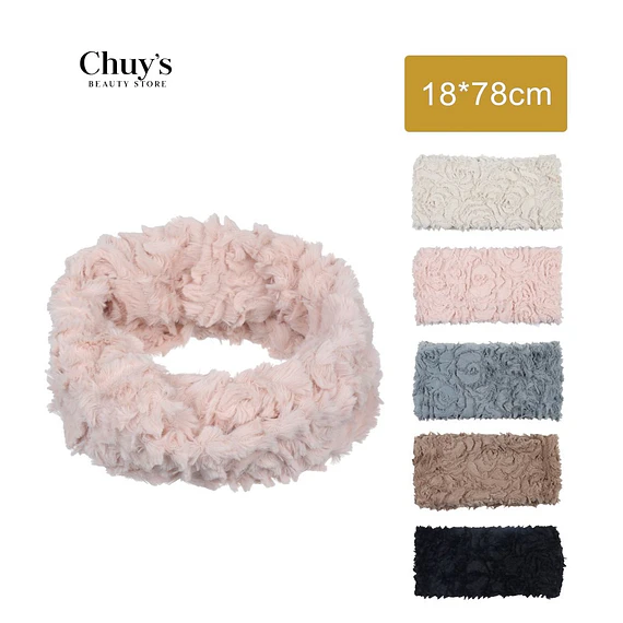 Bufanda De Peluche Rosa