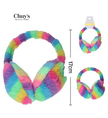 Audífonos De Peluche Coloridos - Chuys Beautys | Chuy's Beautys Store