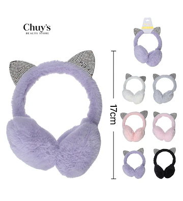 Orejeras De Peluche Con Orejas De Gato - Chuys Beautys | Chuy's Beautys Store