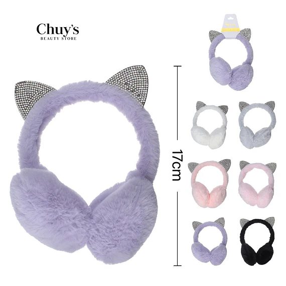 Orejeras De Peluche Con Orejas De Gato