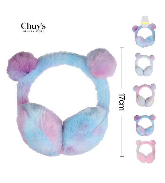 Diadema de Peluche con Pompones