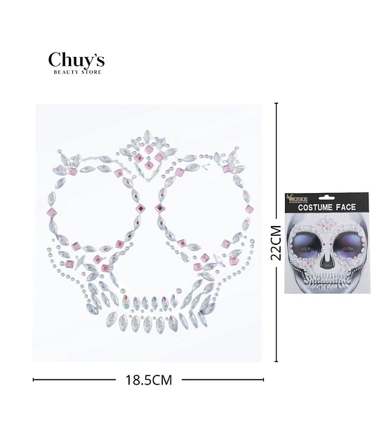 Tatuaje Facial de Cristales