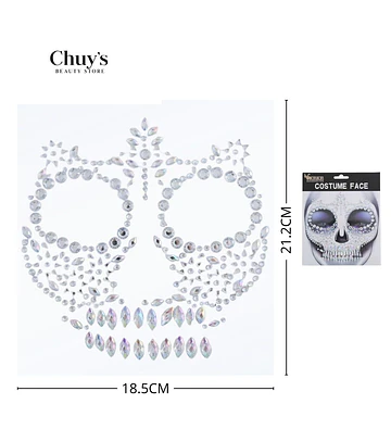 Calcomanía Facial Calavera - Chuys Beautys | Chuy's Beautys Store
