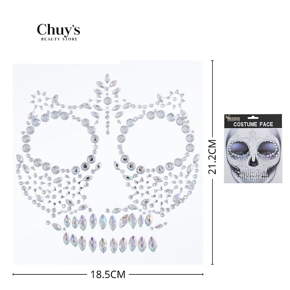 Calcomanía Facial Calavera
