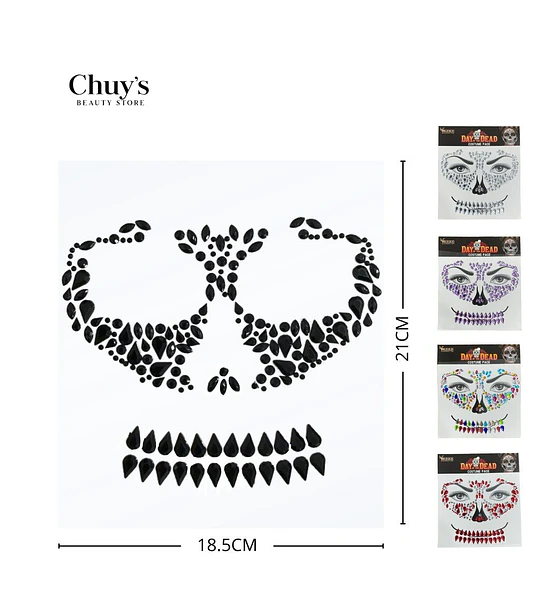 Calcomanías para Maquillaje de Día de Muertos