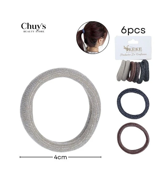 Gomas Para Cabello 6 Piezas