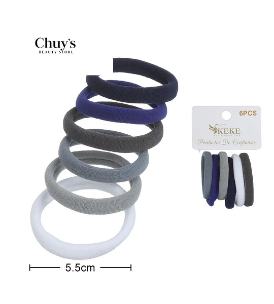 Gomas Para Cabello 6 Piezas