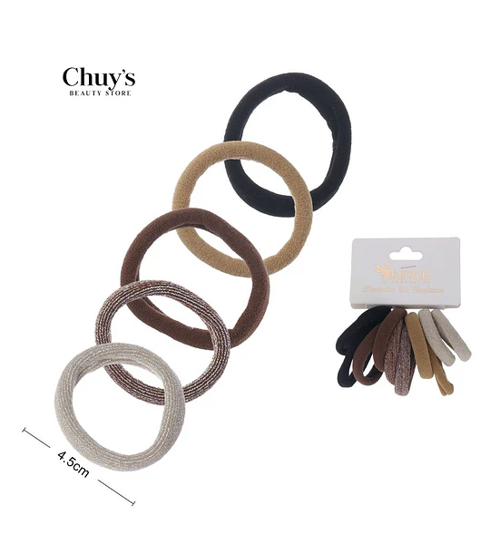 Gomas Para Cabello Set De 5 Unidades