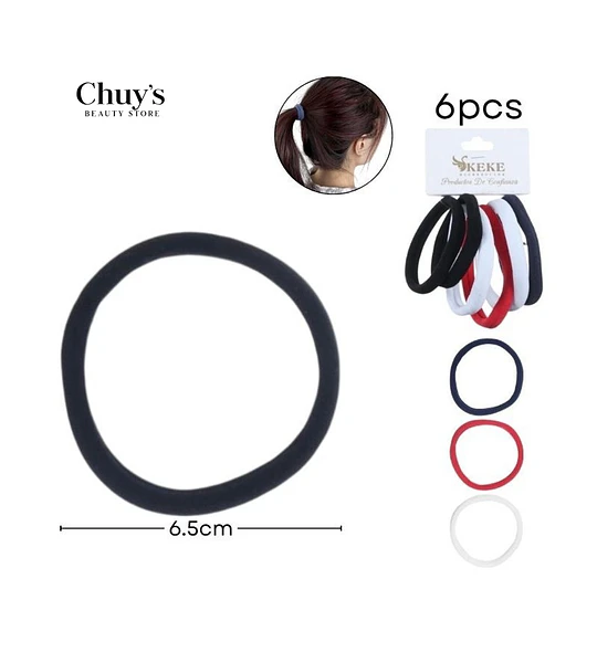 Gomas Para Cabello 6 Piezas