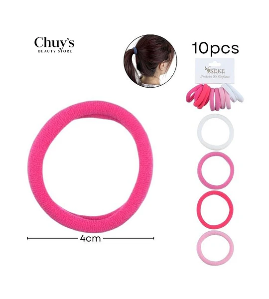 Set de 10 Gomas de Cabello