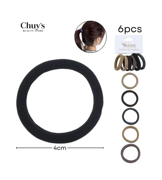 Gomas Para Cabello 6 Piezas