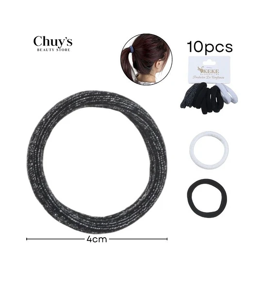 Gomas de Cabello 10 Piezas
