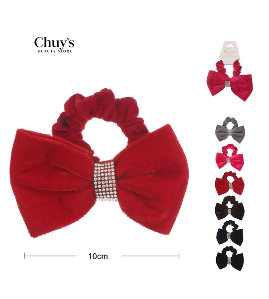 Scrunchie Con Lazo De Terciopelo