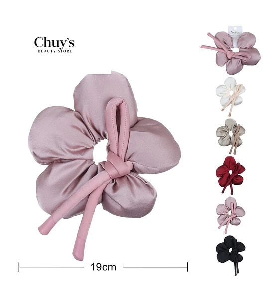 Scrunchie Flor Satinado