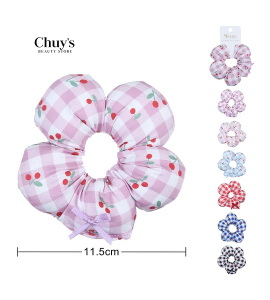 Scrunchie Floral Estampado