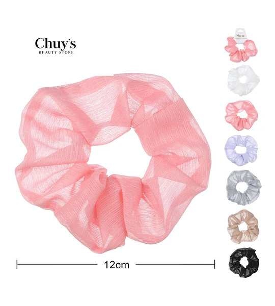 Scrunchie De Tela Translucida